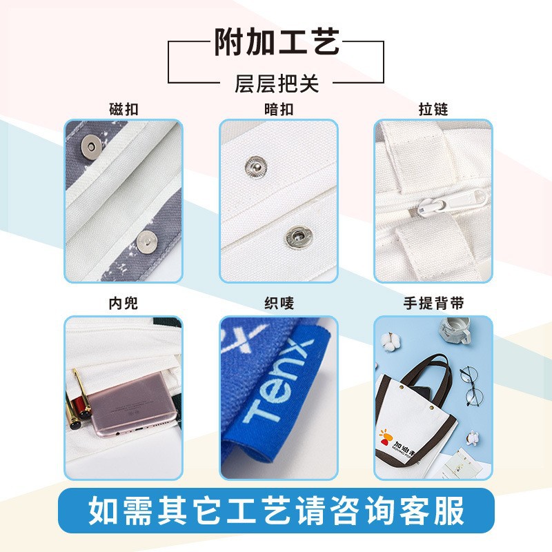 of Canvas Bags Printed Tote Cotton Advertising Single-Shoulder 3
