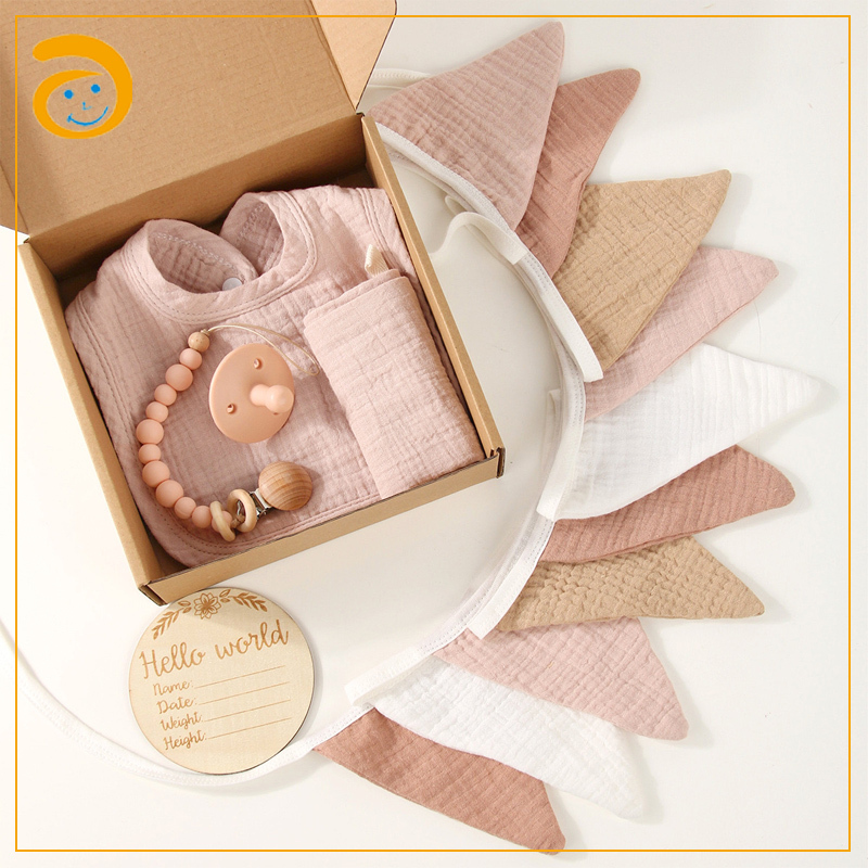 Soft 100% Cotton Muslin Burp Cloths 3