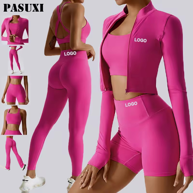 Seamless Women's Yoga Set with Jacket