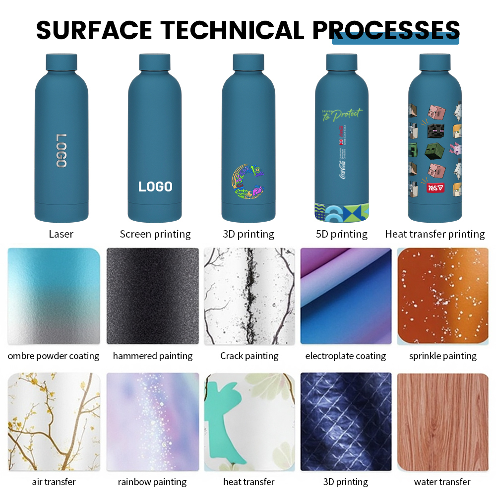 500ml 750ml 304 Stainless Steel Vacuum Flask With 4