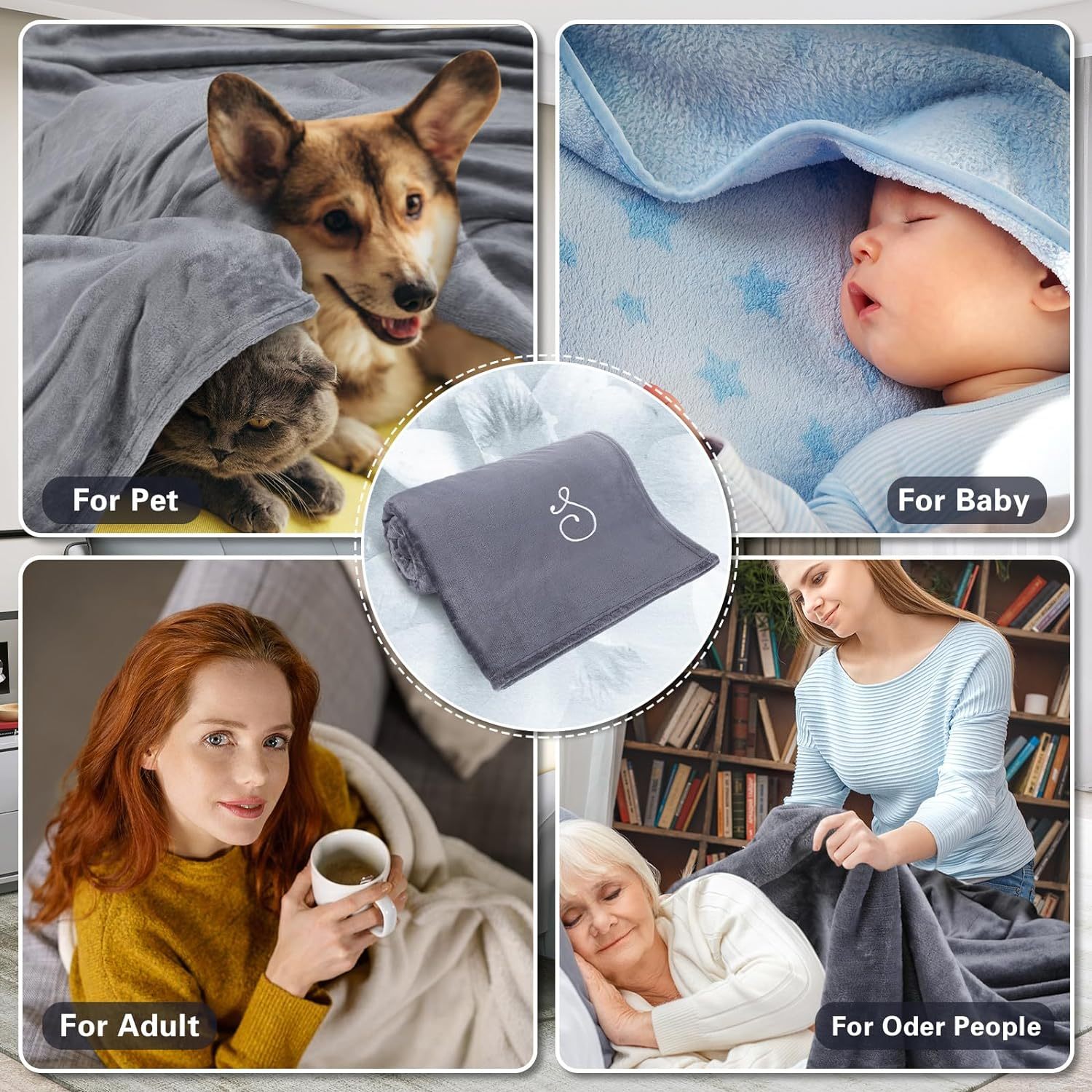 Personalized Fleece Throw With Photo 4