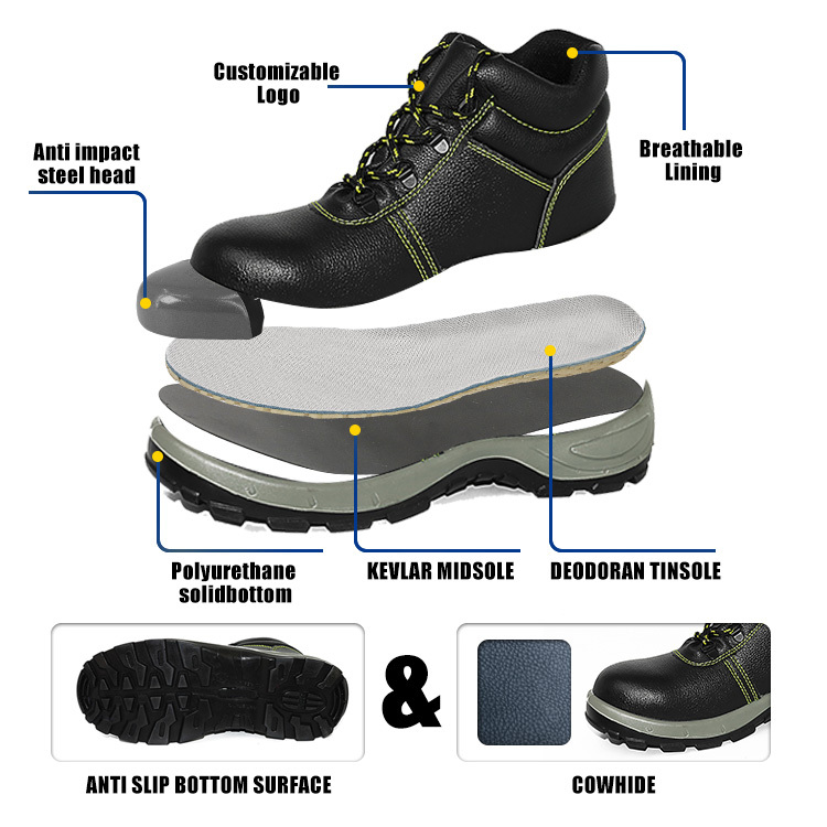 Safety Shoes Work Boots Steel Toe Industrial Protective 2