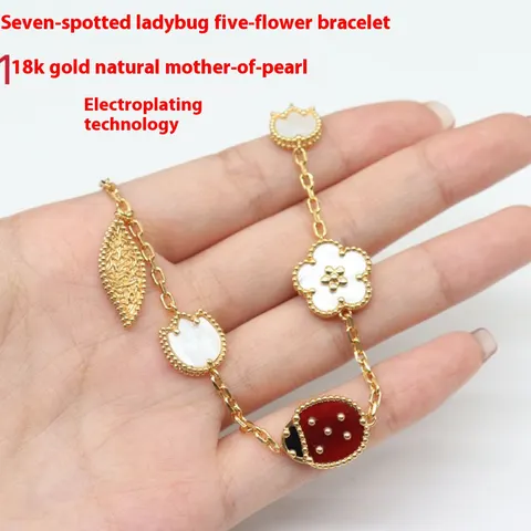 Ladybird Fashion Ornament Bracelet