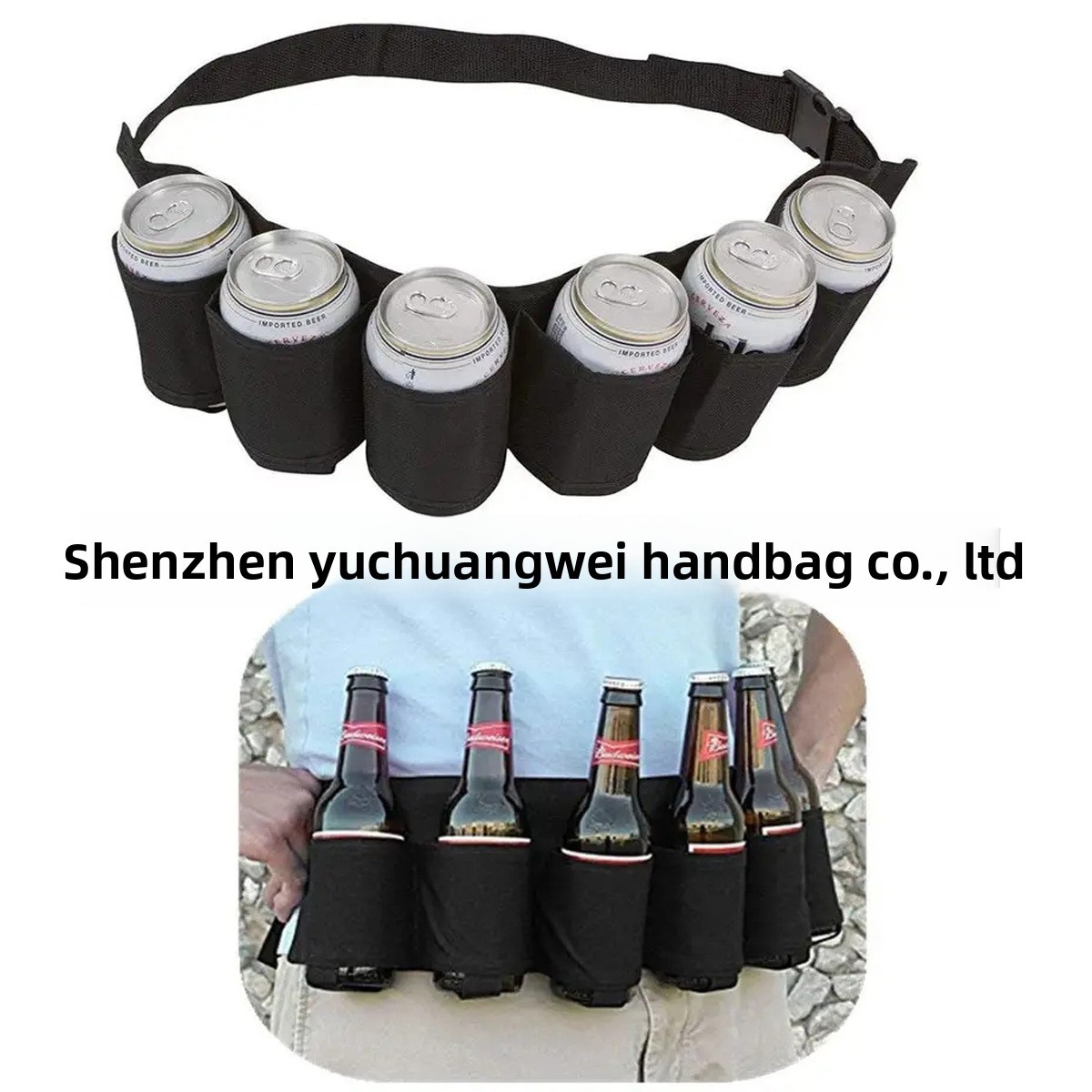 Faltbare Leder-Bierhalter-Gürteltasche 3