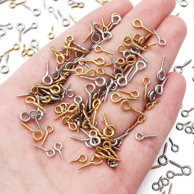 Stainless Steel Eye Pins Set for DIY Jewelry 3