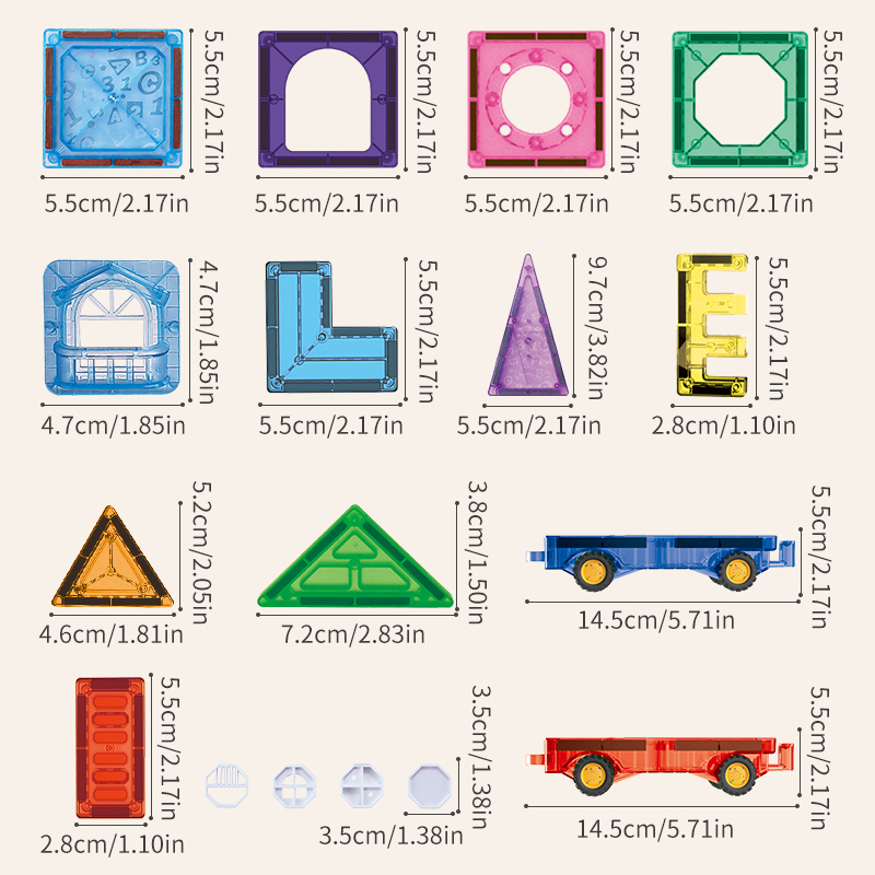 Kids Educational 3D Magnetic Building Tiles 4