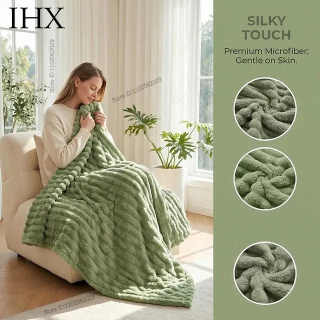 Faux Rabbit Fur Blanket 2