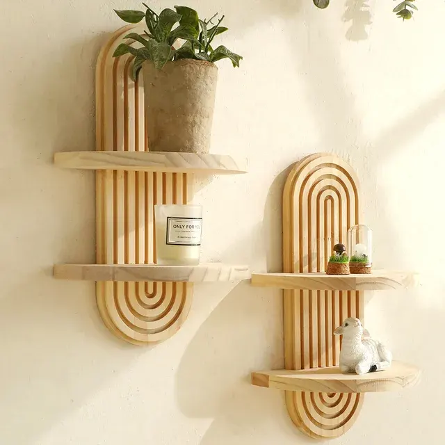 Wooden Arch Wall Shelf 2