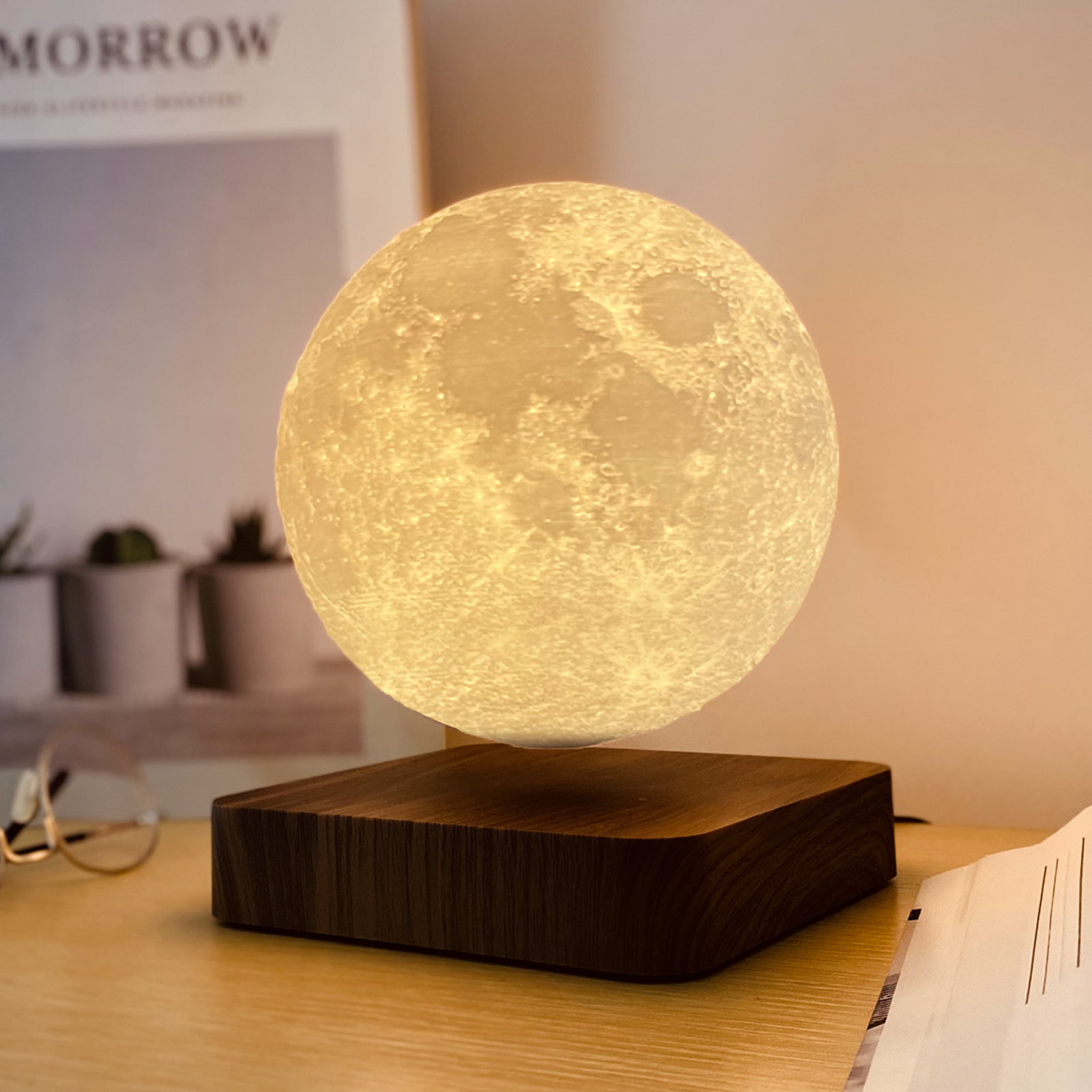 Levitating 3D Moon Lamp Portable Light LED Table