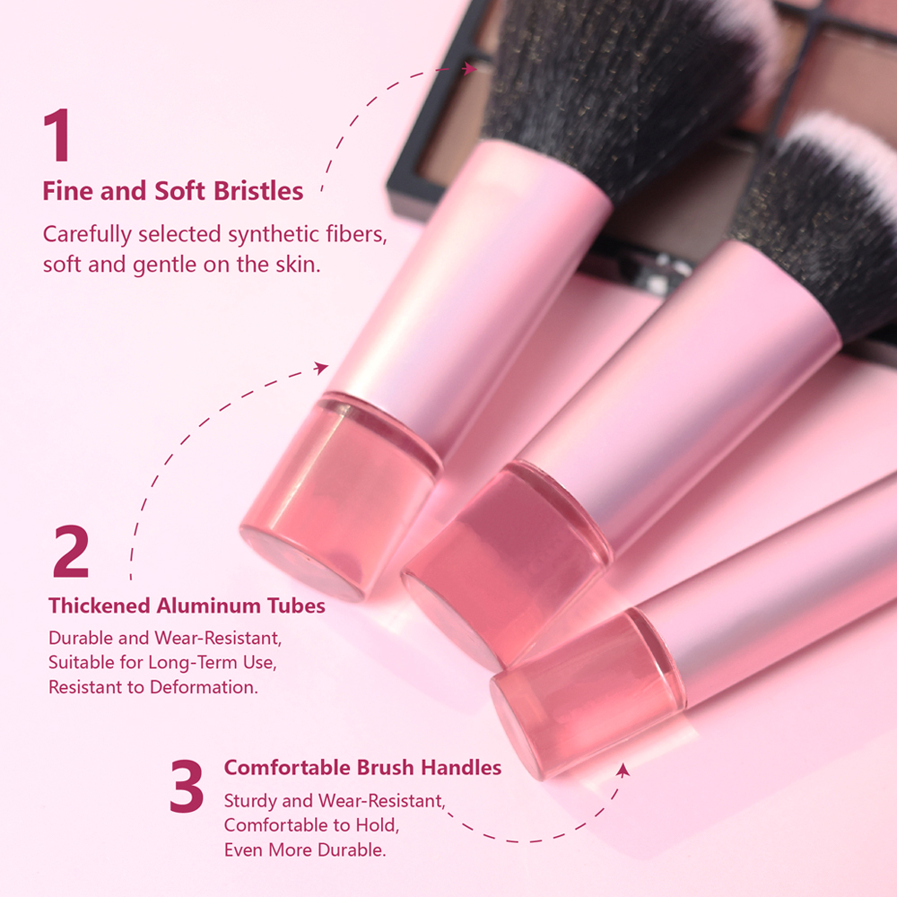 10-Piece Travel Makeup Brush Set 2