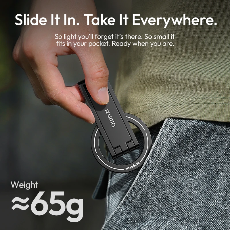 Foldable Ultra-Thin Magnetic Phone Stand, 0.8cm 2