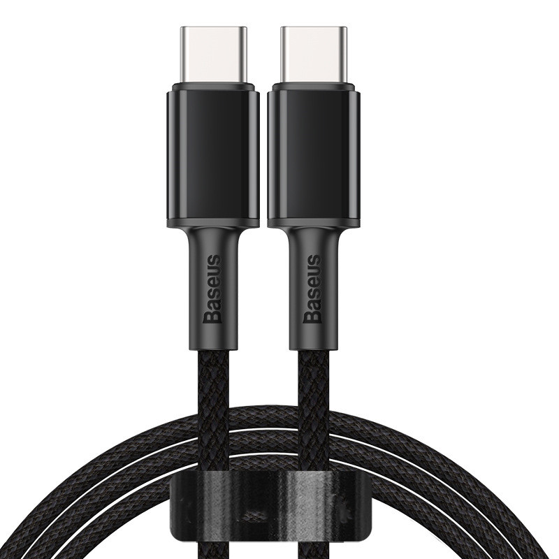 High-density Braided Flash Charging Data Cable Dual Type-c