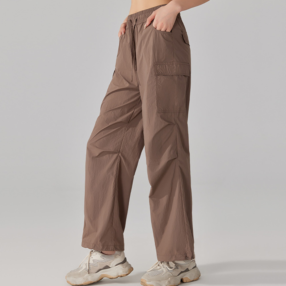HEALY Women Wide Leg Cargo Pants With Pockets