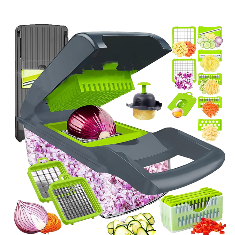 16 In 1 Plastic Food Chopper Onion Slicer