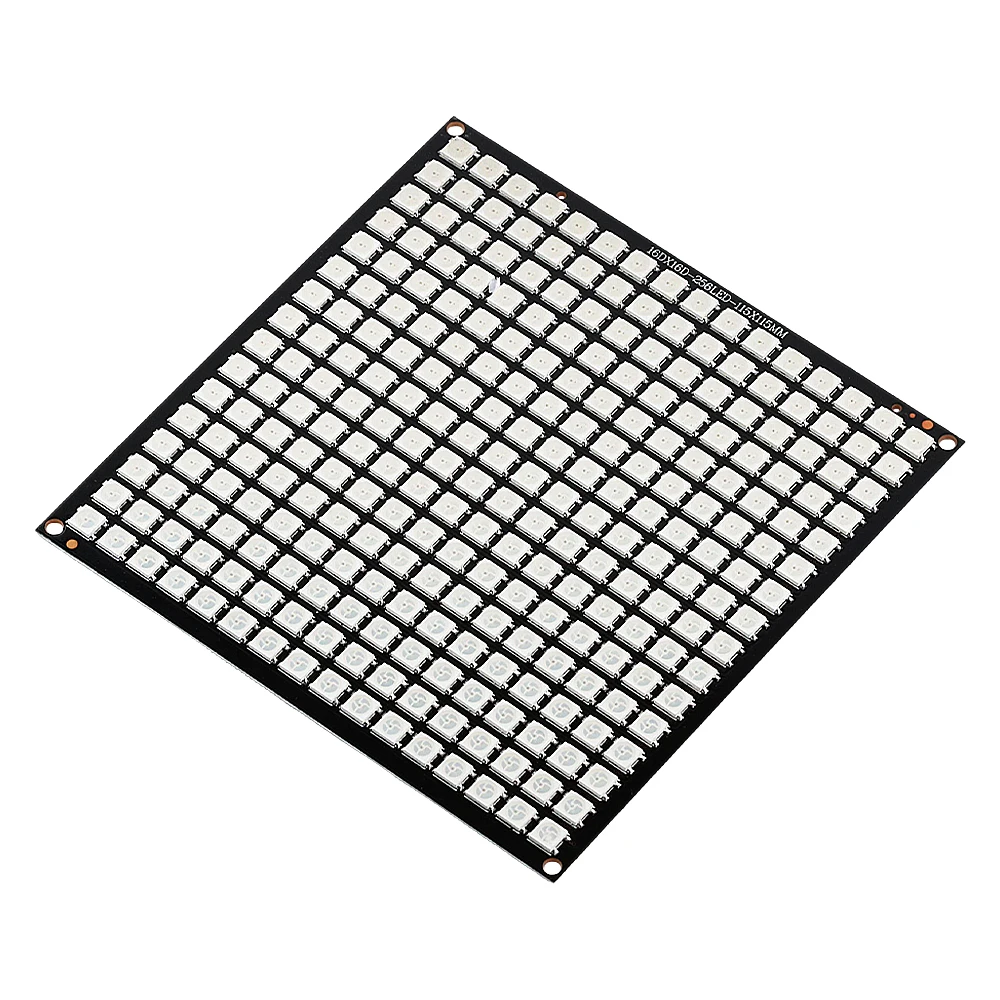 WS2812 LED-Matrix-Panel-Modul 16x16 256 Pixel Vollfarbig Wechselnde Adressierbare 3