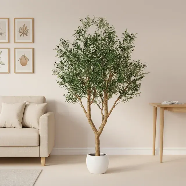 Künstlicher Olivenbaum, abnehmbare Äste, 90–240 cm 1