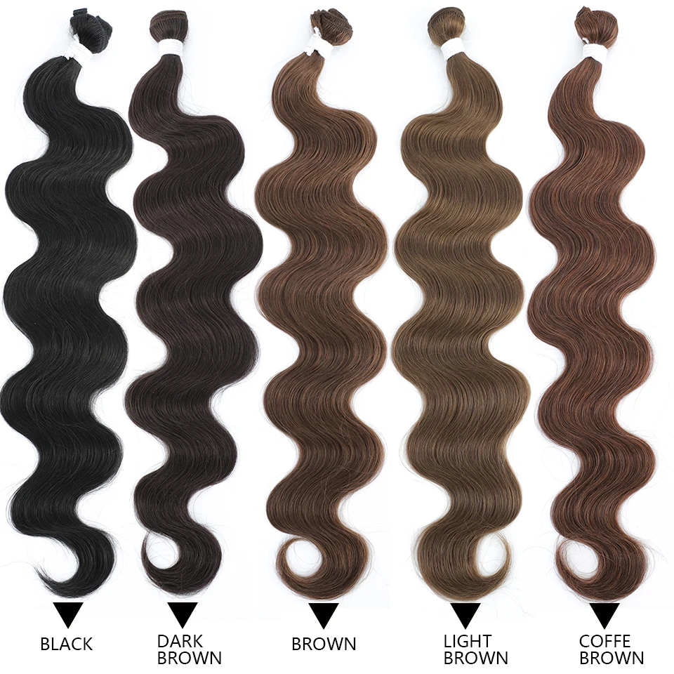 Körperwellen-Bündel Brasilianisches Haar Weben Weiche Natürliche Synthetische Haarverlängerungen 2