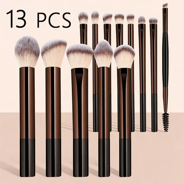 Makeup Brush Set with Aluminum Handle 2