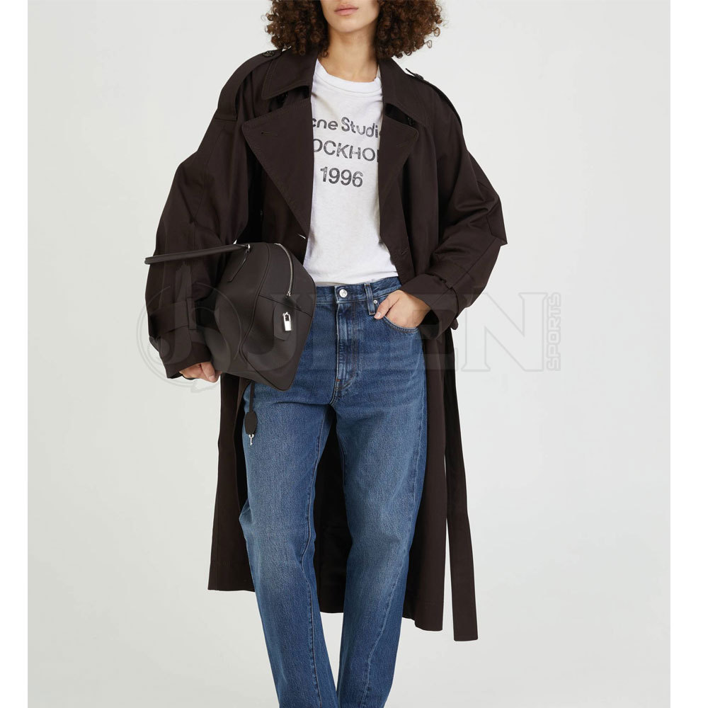 Long Women's Winter Coat with Side Pockets 2