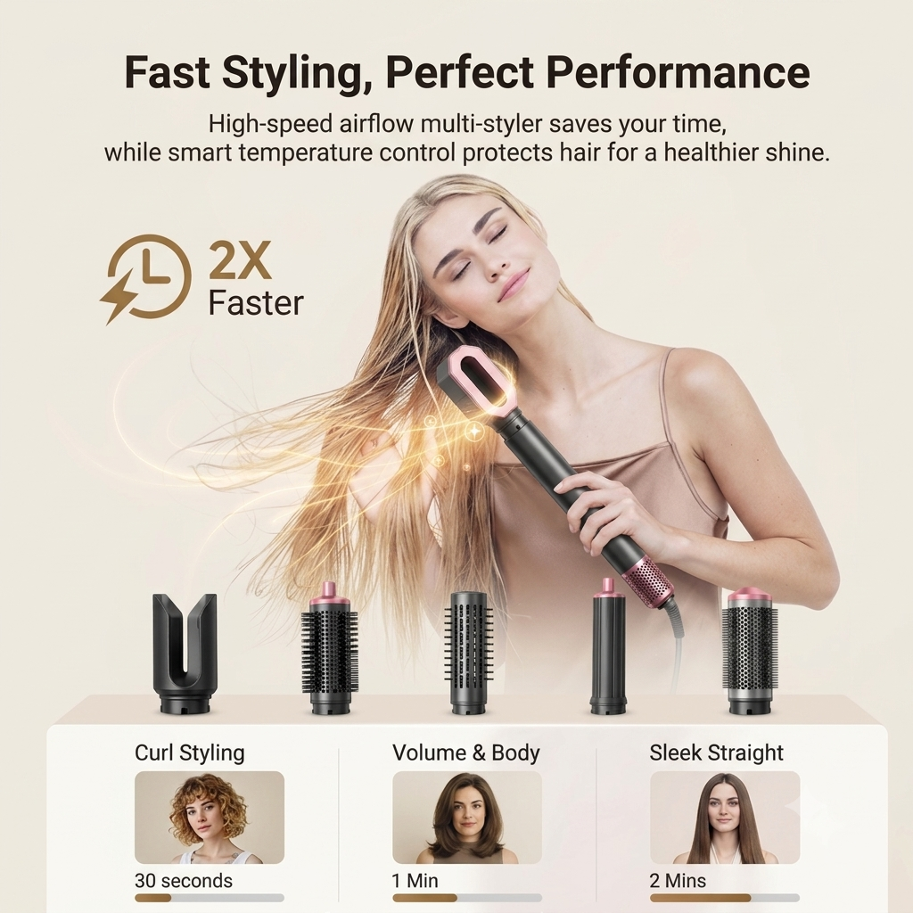 6-in-1 Air Brush Hair Dryer Set 2