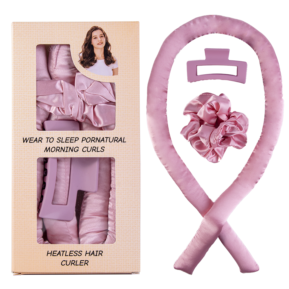 Satin Heatless Hair Curler Soft Sleep Rollers Set