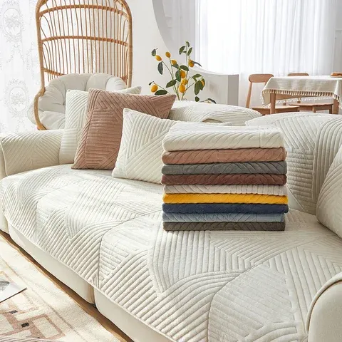 velvet sofa cover