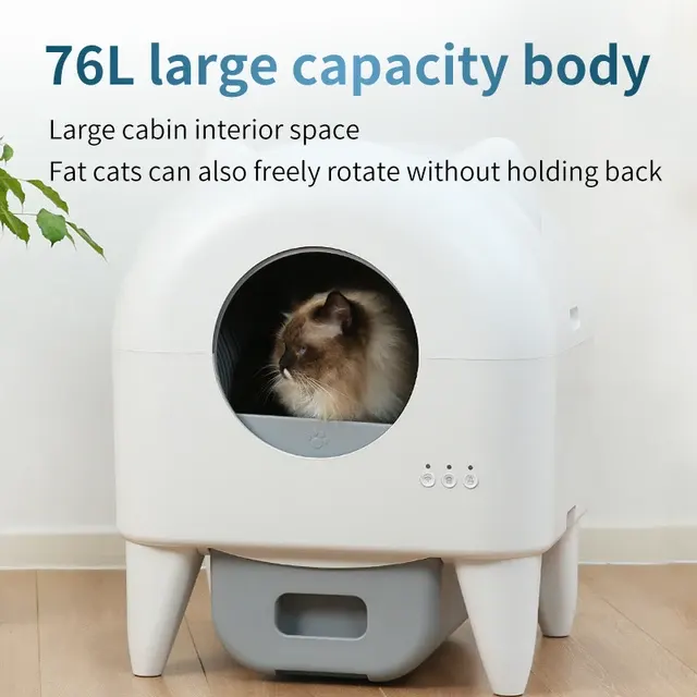 Fully Enclosed Smart Cat Litter Box 4