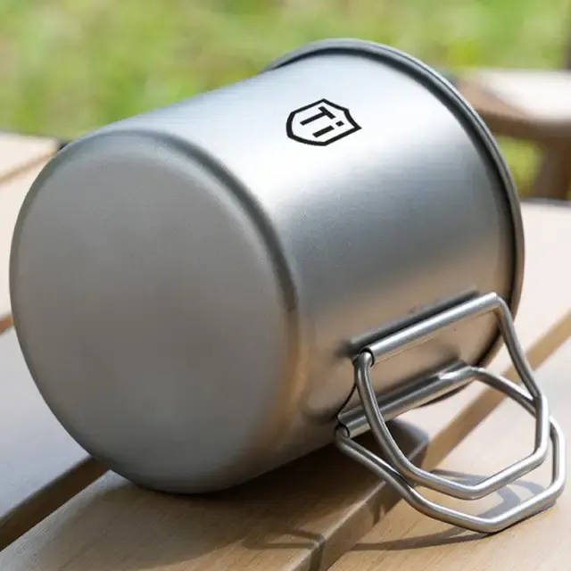 Stainless Steel Camping Mug with Folding Handle 3