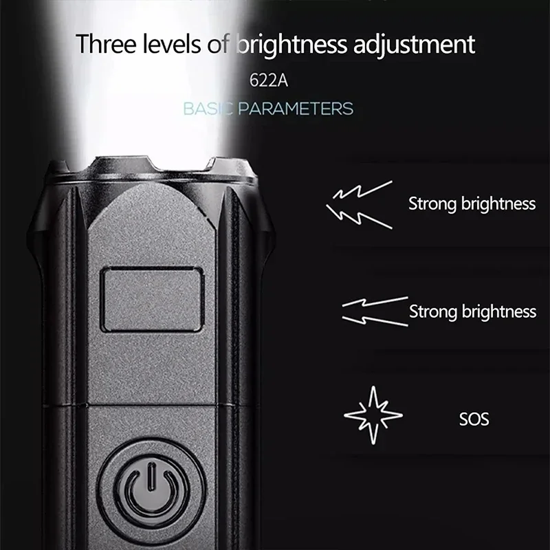 Waterproof 10000 Lumen Zoom Flashlight 4