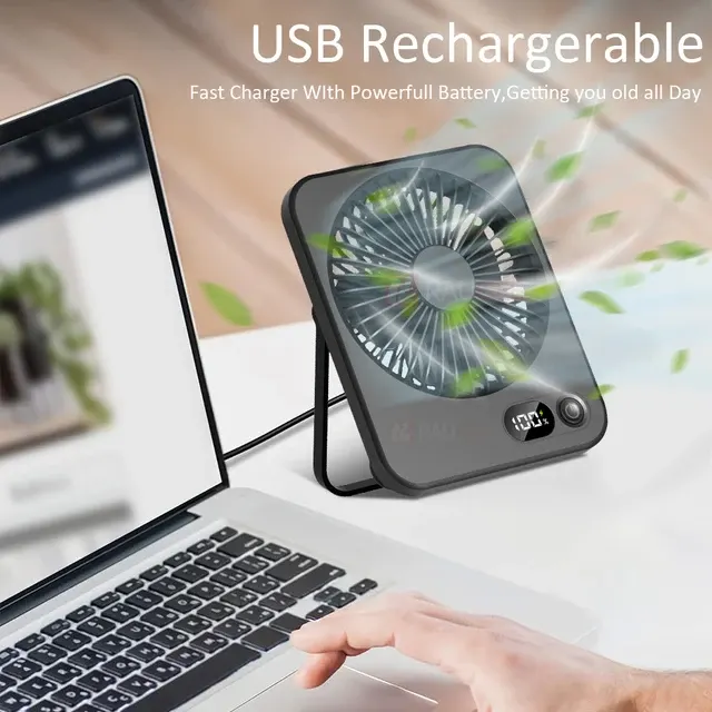 Foldable Mini Desk Fan with USB Charging 4