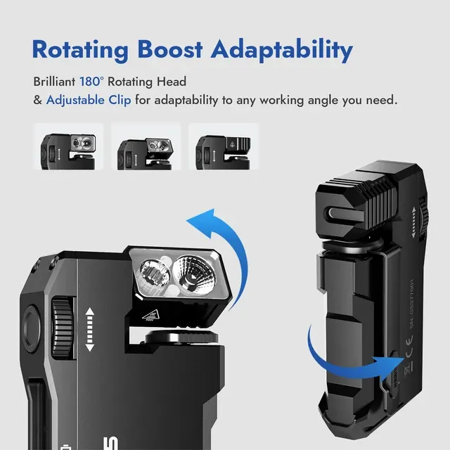 Rechargeable EDC Flashlight, 400 Lumen, RGB 3