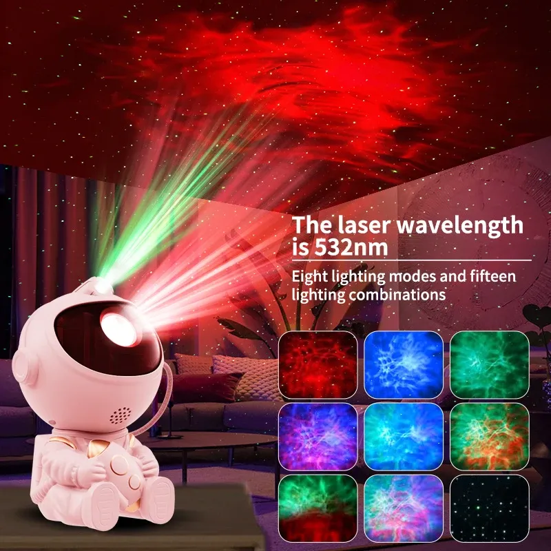 LED Starry Sky Astronaut Night Light 2