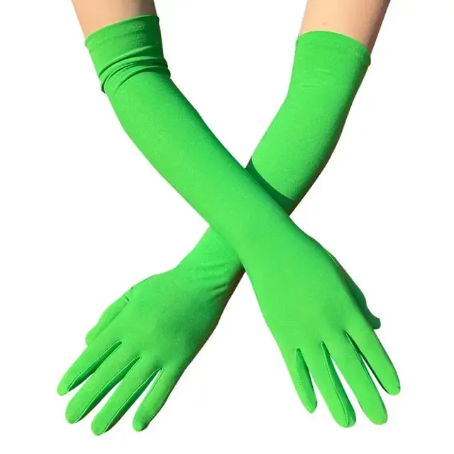 Lange Satin-Handschuhe 3