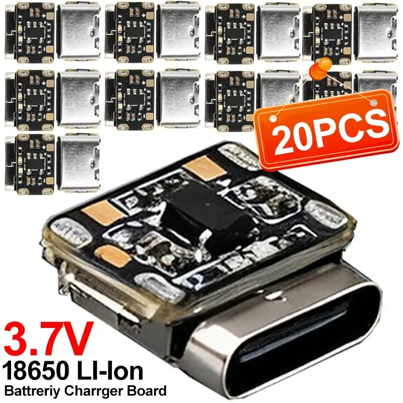 1-20 Stück 3 7V 18650 Mini Li-Ion Akku-Ladepad