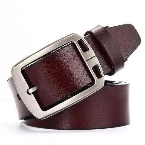 Smooth Genuine Leather Men's Belt