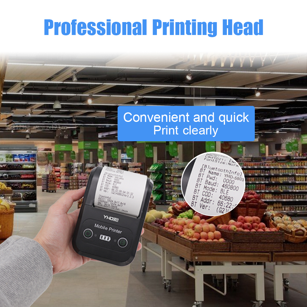 Two Year Warranty 58mm Mini Thermal Receipt Printer 3