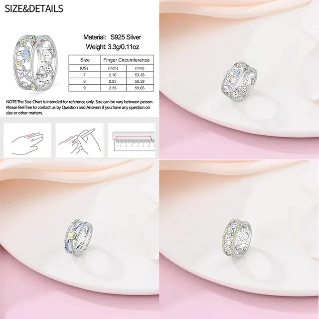 Silver Ring with Ocean Motifs 2