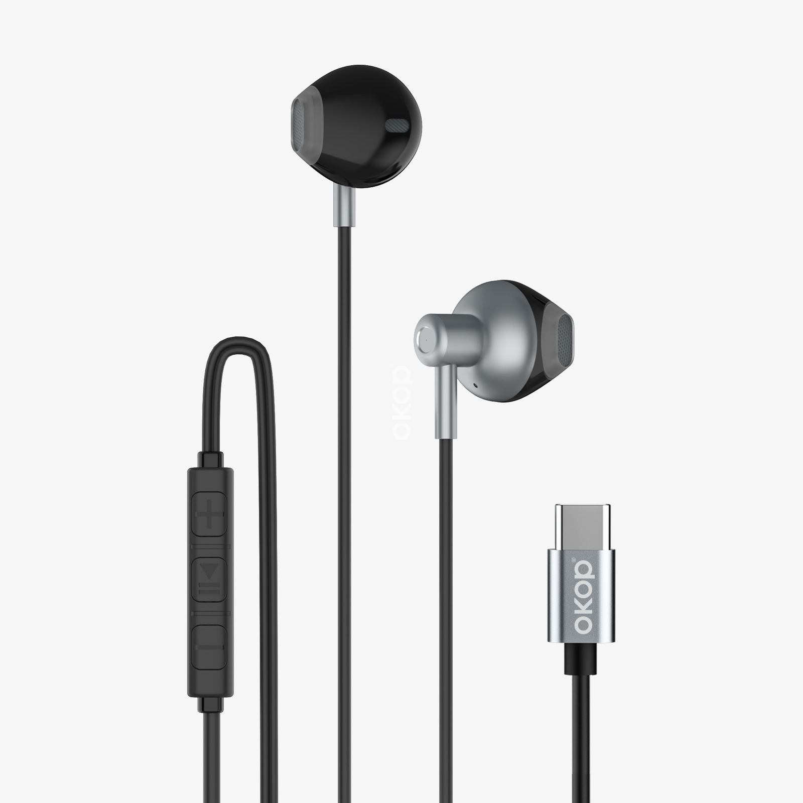 KP-238 Wired Earphones With In-Line Controls USB-C Connector