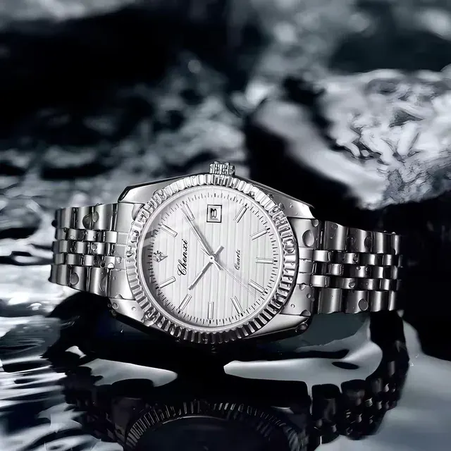 Stainless Steel Quartz Watch Luminous Date 2