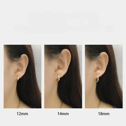 Trendy Geometric Silver Hoops for Women
