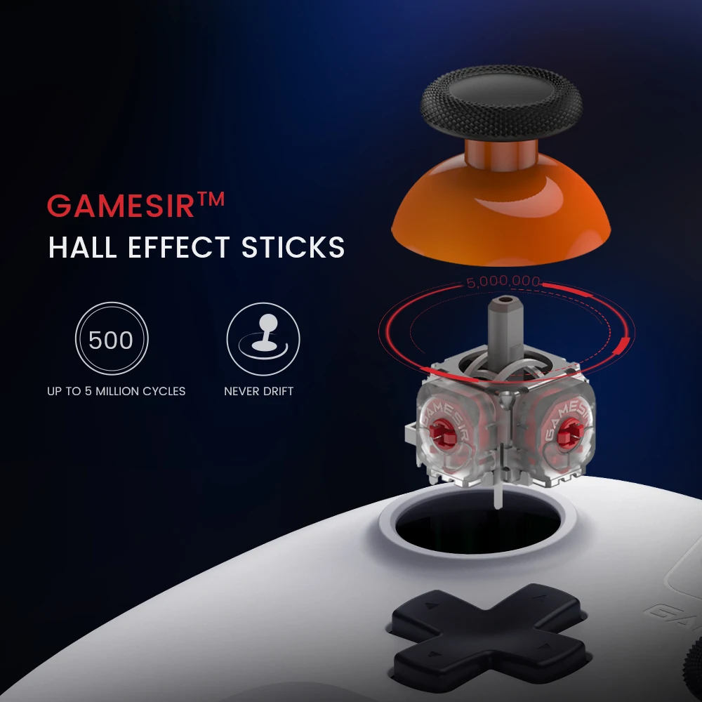 GameSir Nova Lite Kabelloser Gamepad Bluetooth-Gaming-Controller mit Hall-Effekt 4