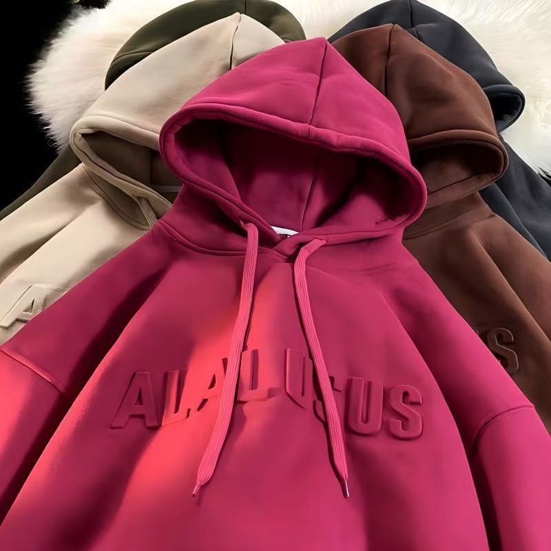 Oversized Embroidered Pullover Hoodie Streetwear 3
