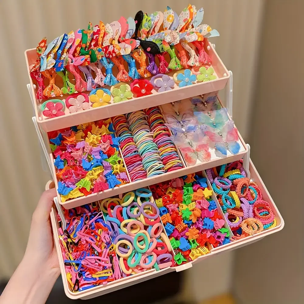 555 Teile Set Bunte Schmetterlings-Haarspangen für Mädchen Stilvolle 2