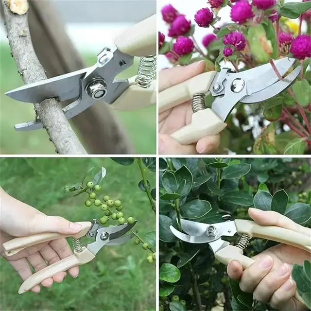 Stainless Steel Bypass Garden Pruning Shears 4