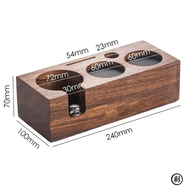 Wooden Tamper Stand with Non-Slip Base 4