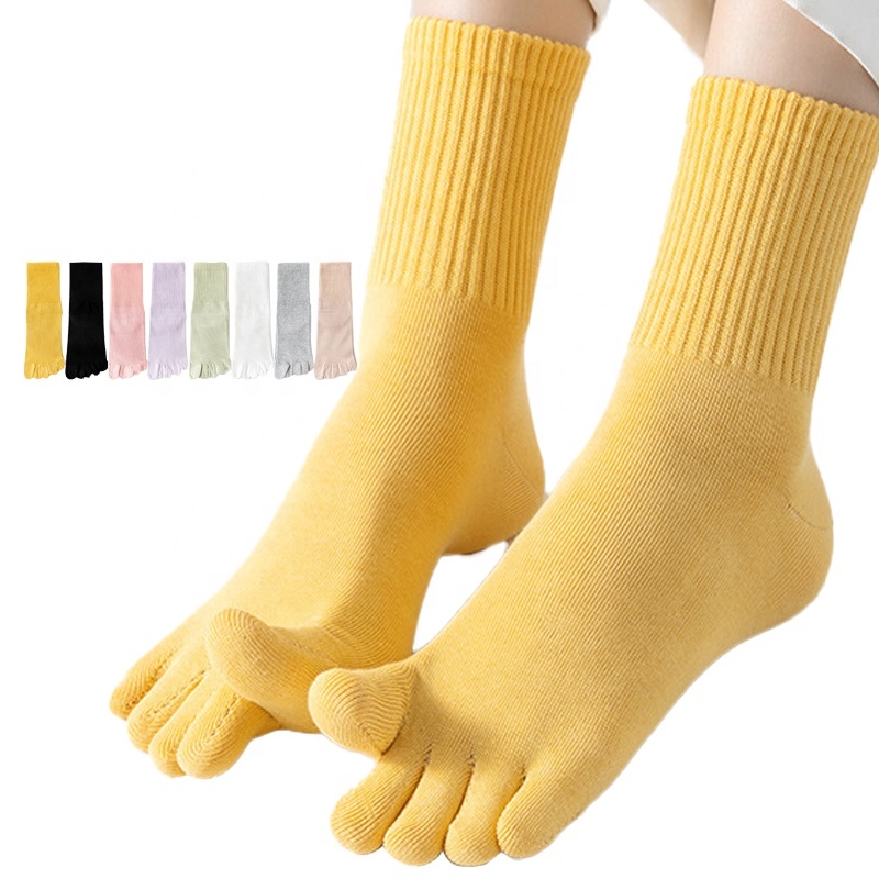 Anti-Odor Women's Toe Socks 4-Pair Set