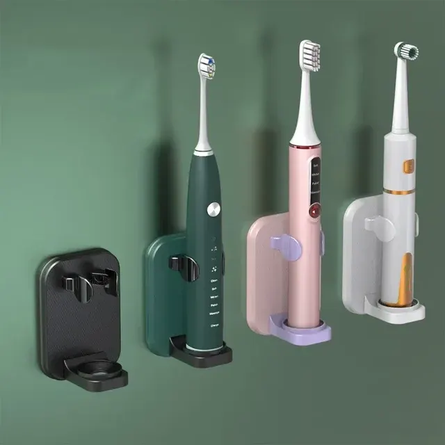 Space-Saving Wall Toothbrush Holder, No Drilling 2