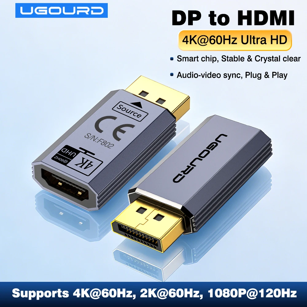 0 2m 4K 60Hz DP zu HDMI Adapterkabel