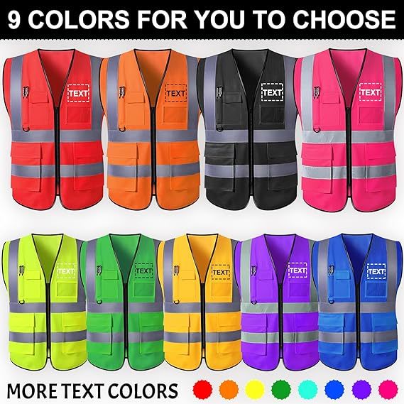 ANT5PPE Hi Vis Printing Mesh Safety Vest With 2