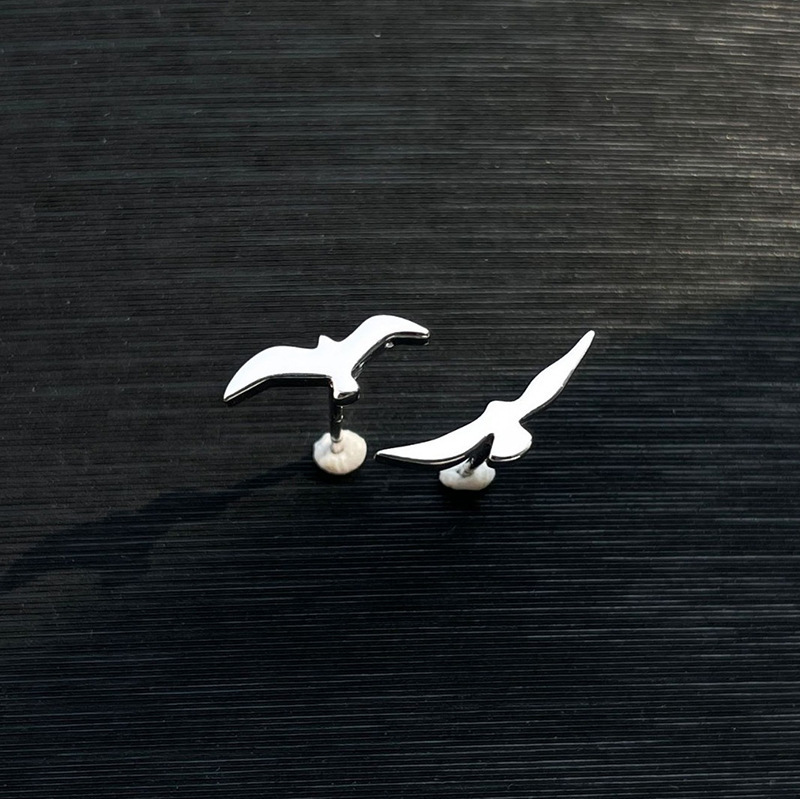 Handcrafted Silver Seagull Ear Cuff 2